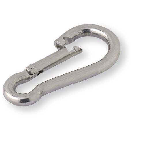 Sachet 4 mousquetons alpins inox A4 diamètre 8 mm